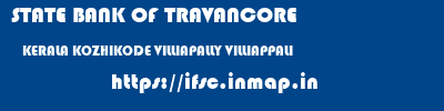STATE BANK OF TRAVANCORE  KERALA KOZHIKODE VILLIAPALLY VILLIAPPALI  ifsc code